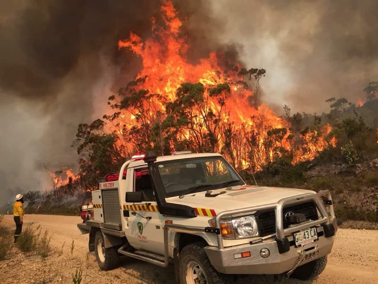 Miena bushfire