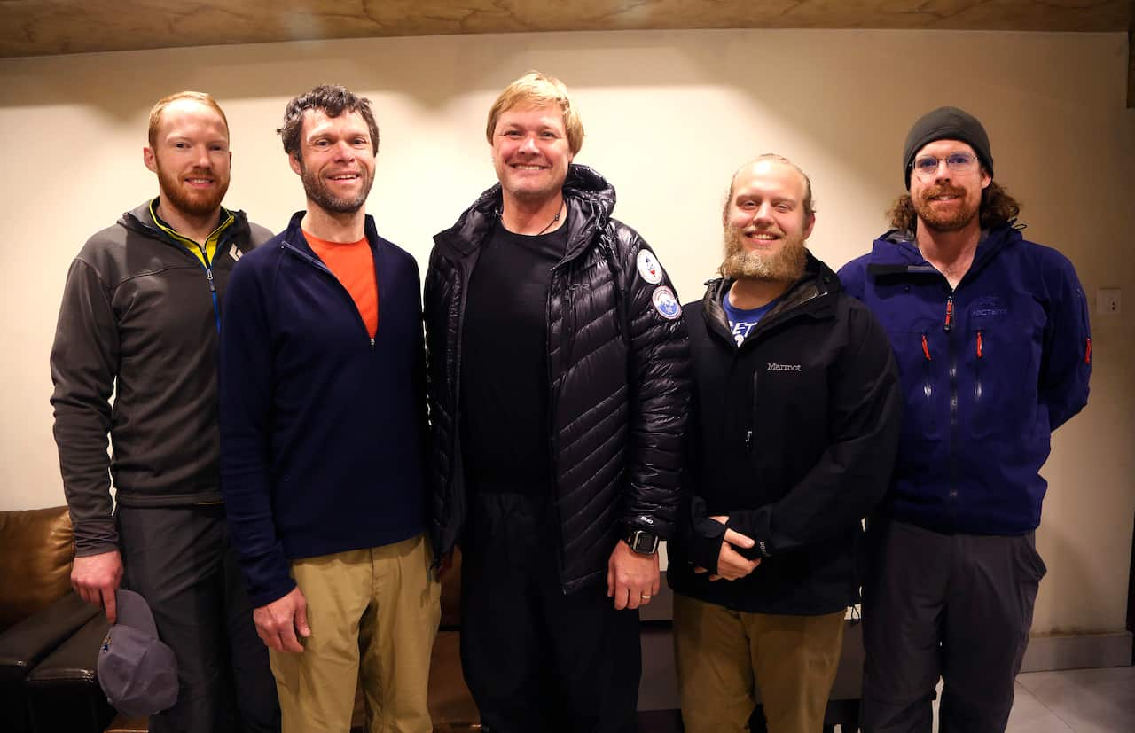 Professor John All, center, of Western Washington University, and his team