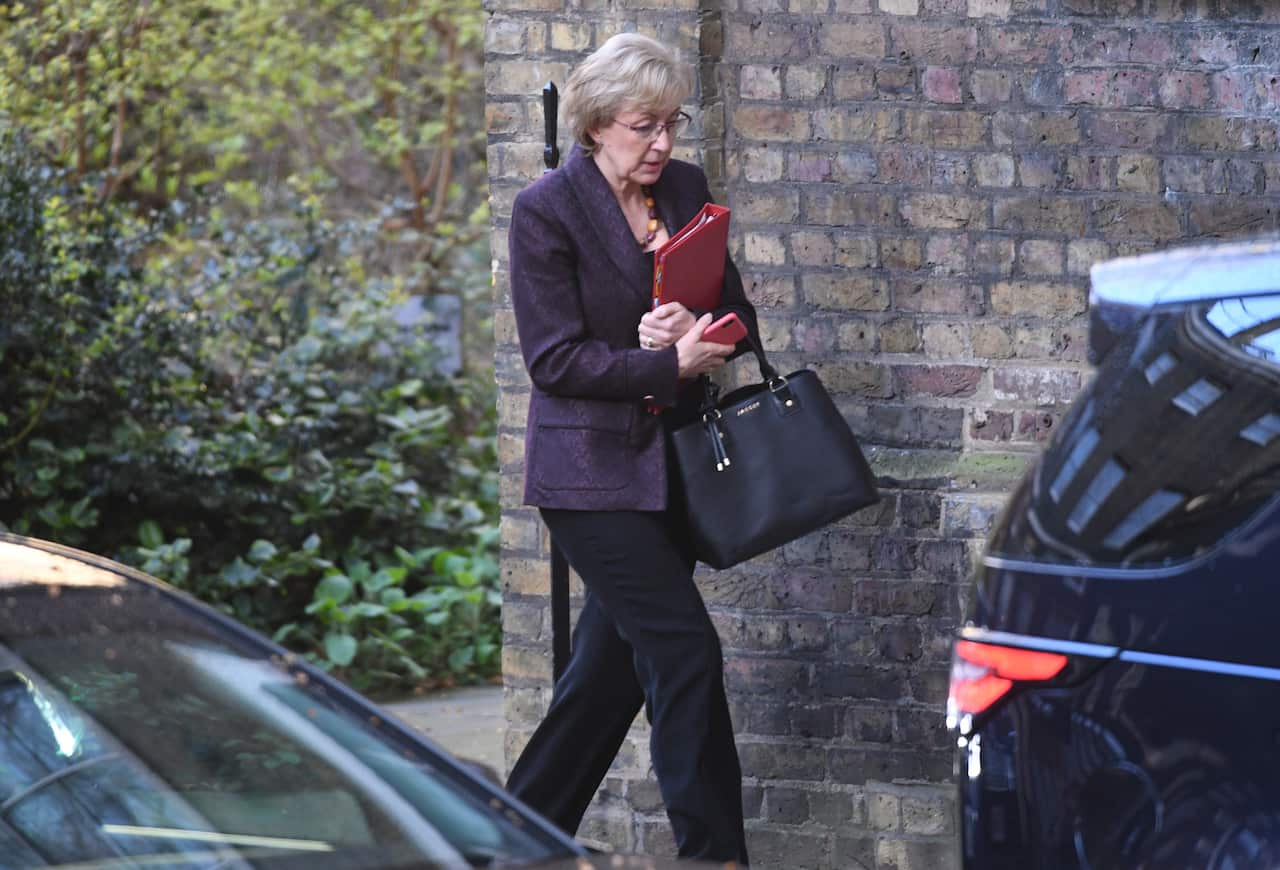Leader of the House of Commons Andrea Leadsom leaving Downing Street, London, following a cabinet meeting.. Picture date: Tuesday April 2, 2019. See PA story POLITICS Brexit. Photo credit should read: Stefan Rousseau/PA Wire