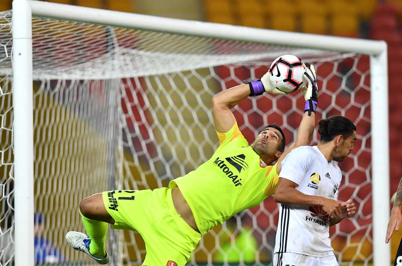 Brisbane Roar goalkeeper Jamie Young confronted racist slurs by a Sydney Wanderers fan at the end of last year.