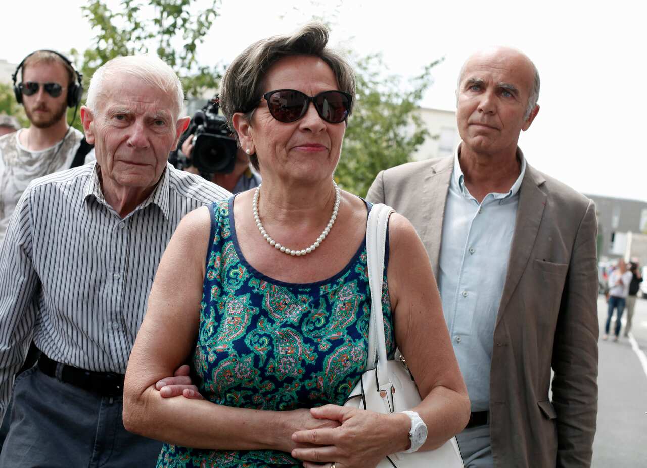  Viviane and Pierre Lambert, parents of Vincent Lambert, arrive at the Sebastopol hospital, in Reims in 2015.