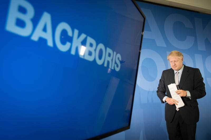 Boris Johnson during the launch of his campaign to become leader of the Conservative and Unionist Party and Prime Minister