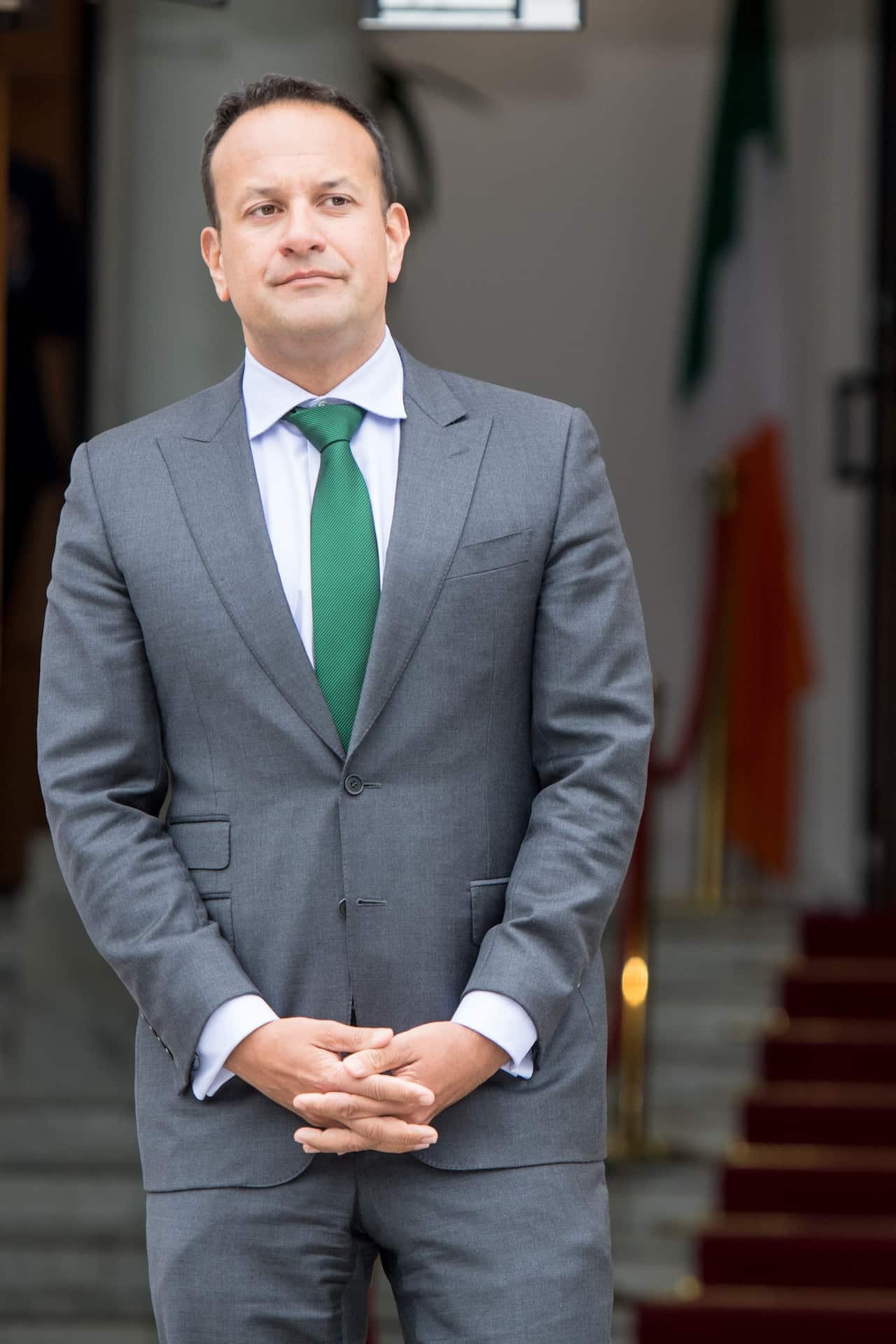 Prime Minister Leo Varadkar at Government Buildings in Dublin.