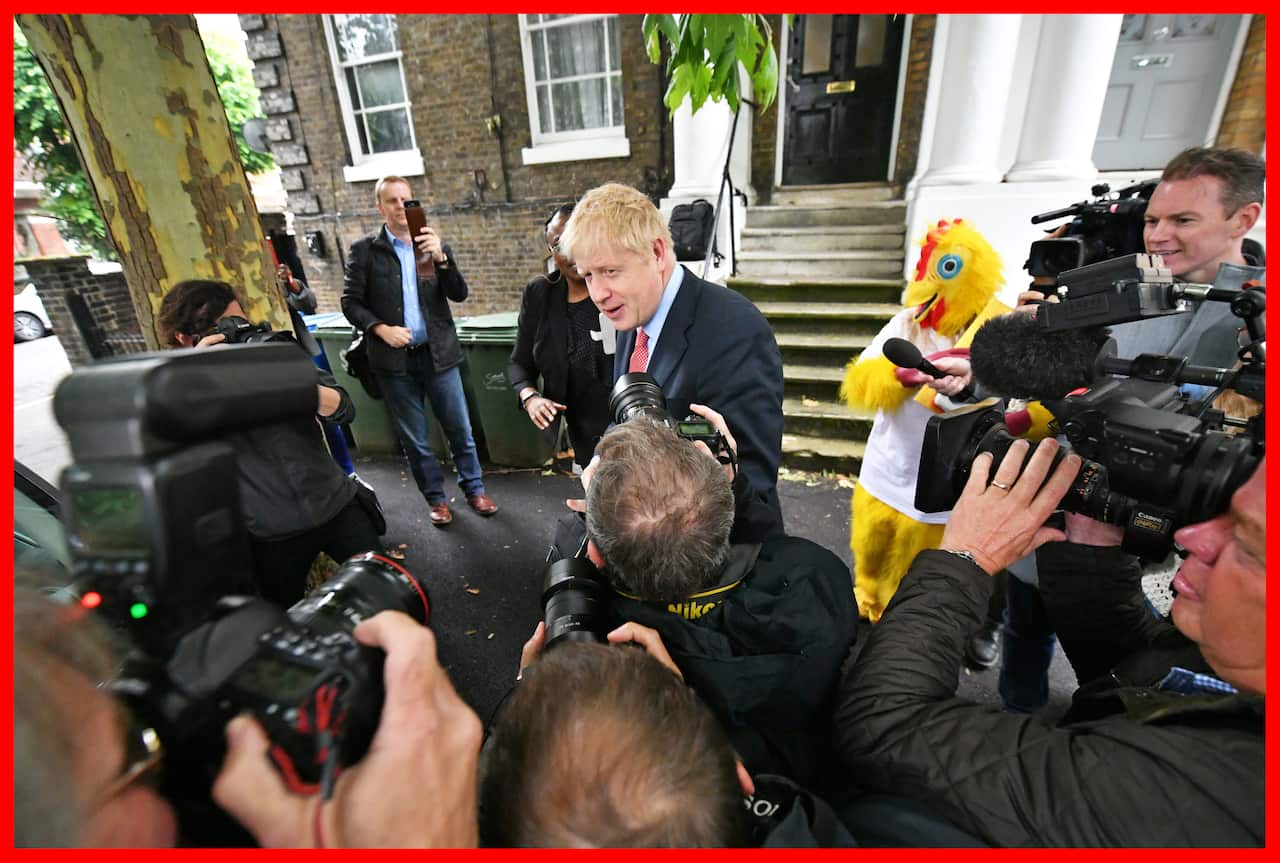PABest Conservative party leadership contender Boris Johnson leaving his home in south London.. Picture date: Wednesday June 19, 2019. See PA story POLITICS Tories . Photo credit should read: Dominic Lipinski/PA Wire