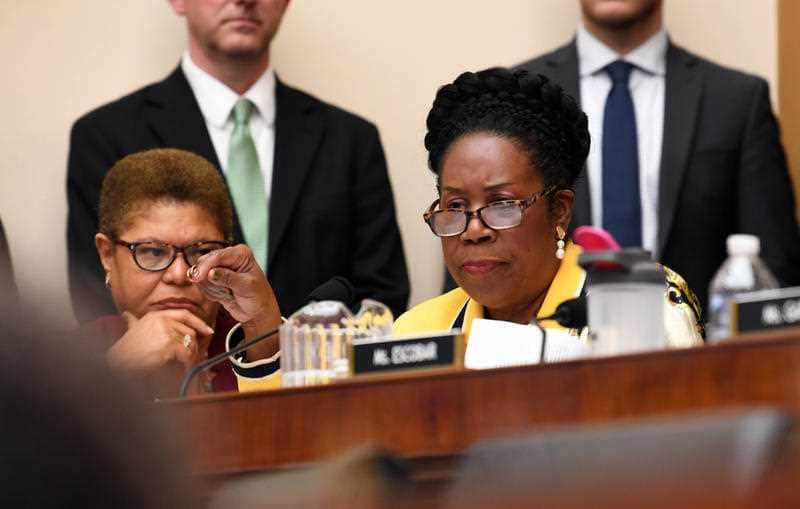 Sheila Jackson Lee speaks at a hearing of the House Judiciary Subcommittee on the Constitution, Civil Rights and Civil Liberties