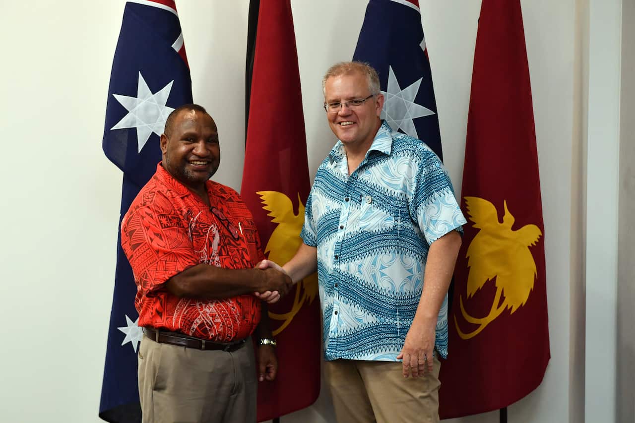 PNG is engaged in financial talks with Australia but its treasurer denies seeking a $1.5bn loan.