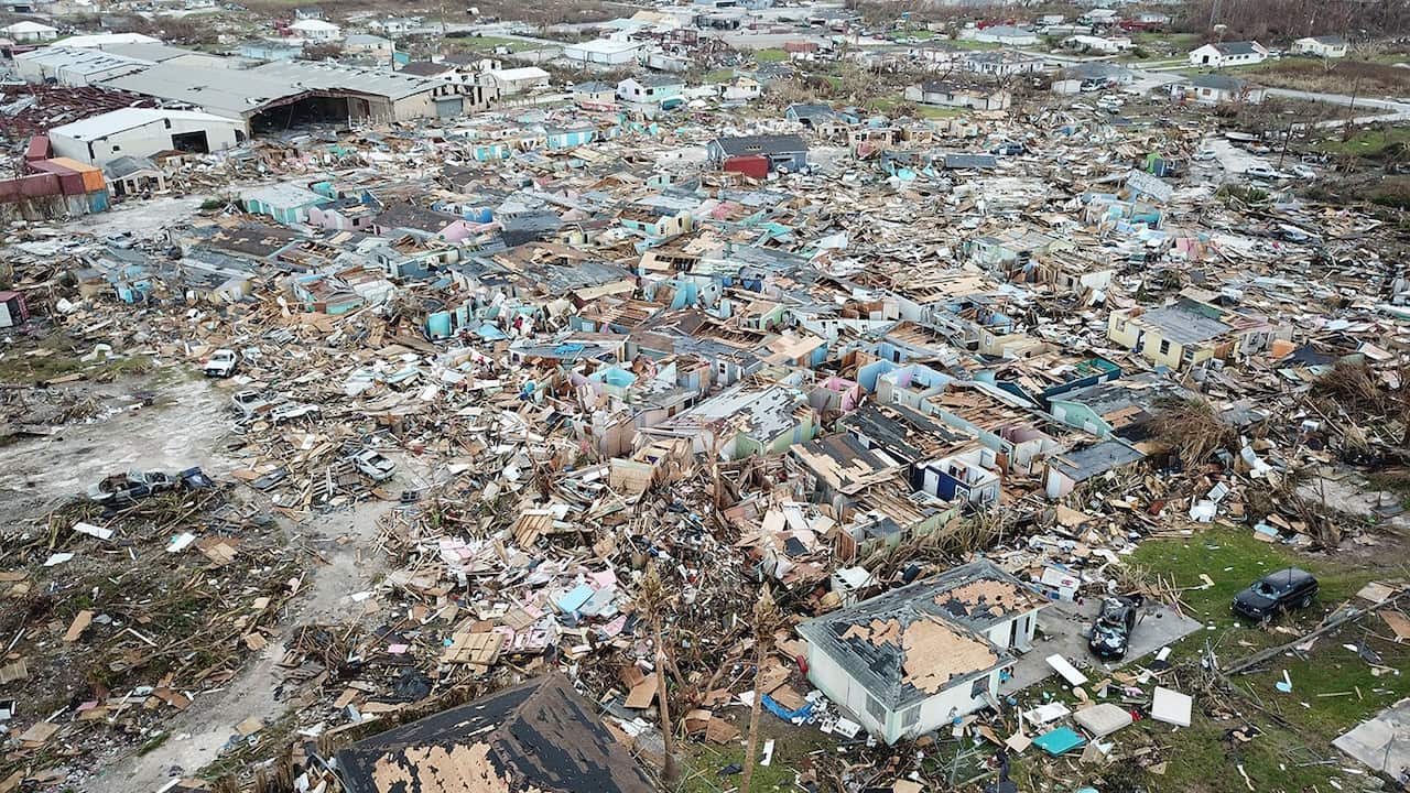 Destruction from Hurricane Dorian in an area called &quot;The Mud&quot; at Marsh Harbour in Great Abaco Island, Bahamas on Thursday, September 5, 2019. Photo by Al Diaz/Miami Herald/TNS/ABACAPRESS.COM.