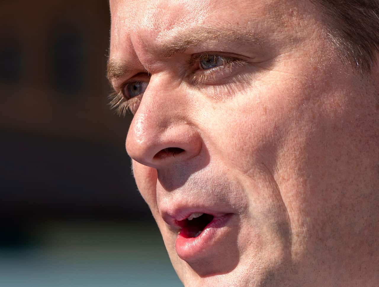 Federal Conservative leader Andrew Scheer speaks at a campaign event in Saint-Hyacinthe, Quebec on Thursday, Sept. 19, 2019. (Frank Gunn/The Canadian Press via AP)