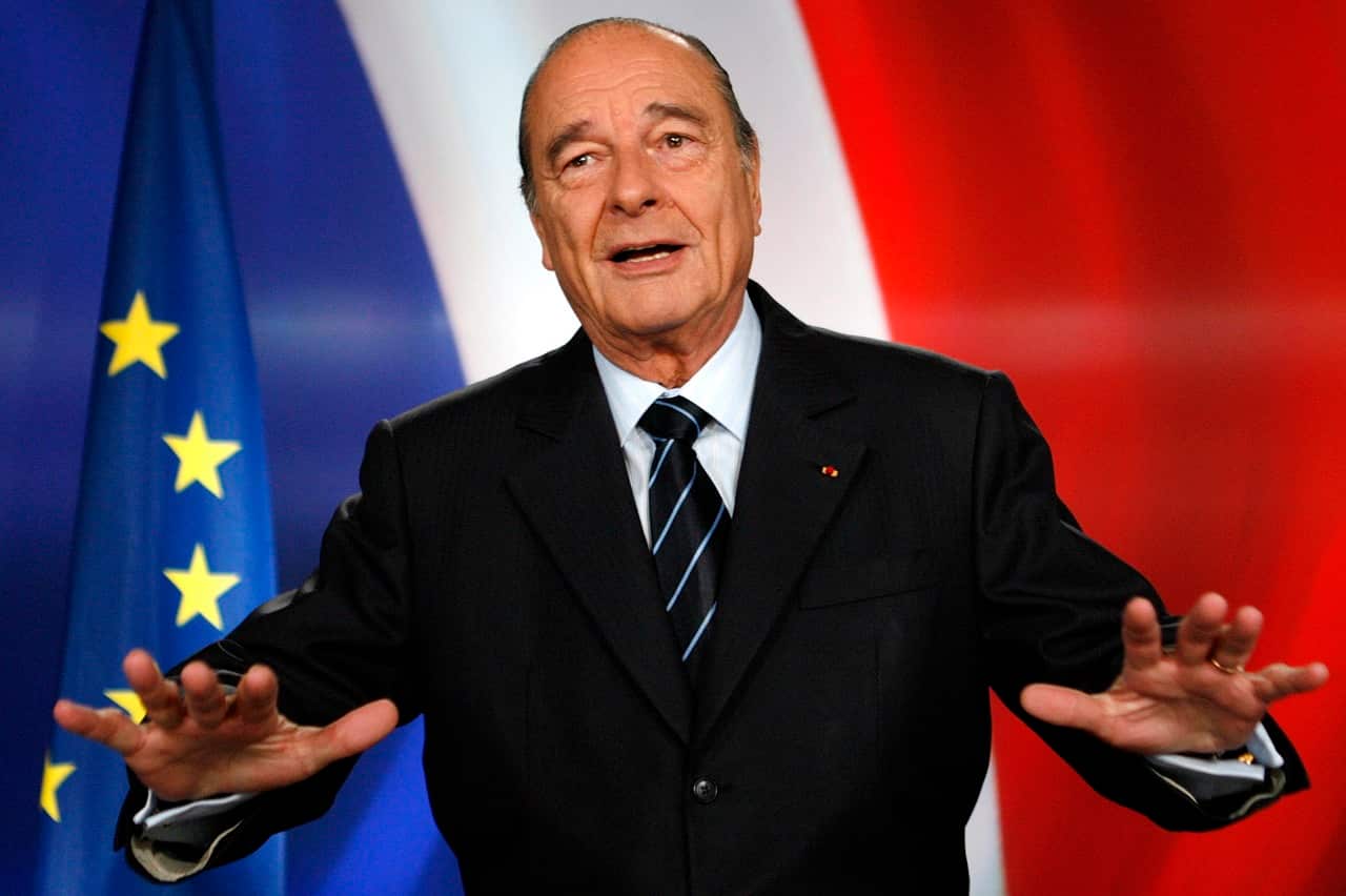 Then-French president Jacques Chirac in 2007.