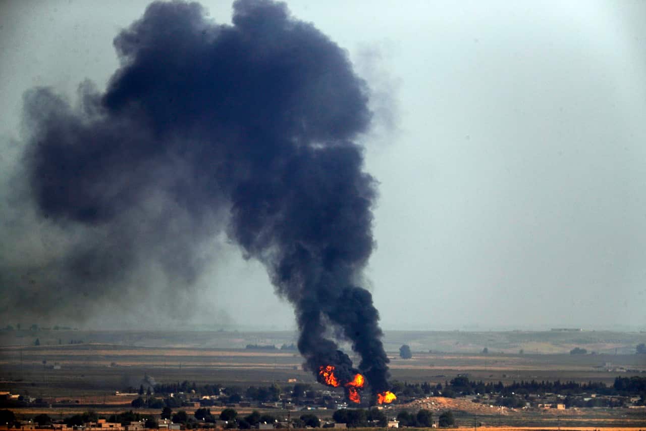 Northern Syria under attack this week.