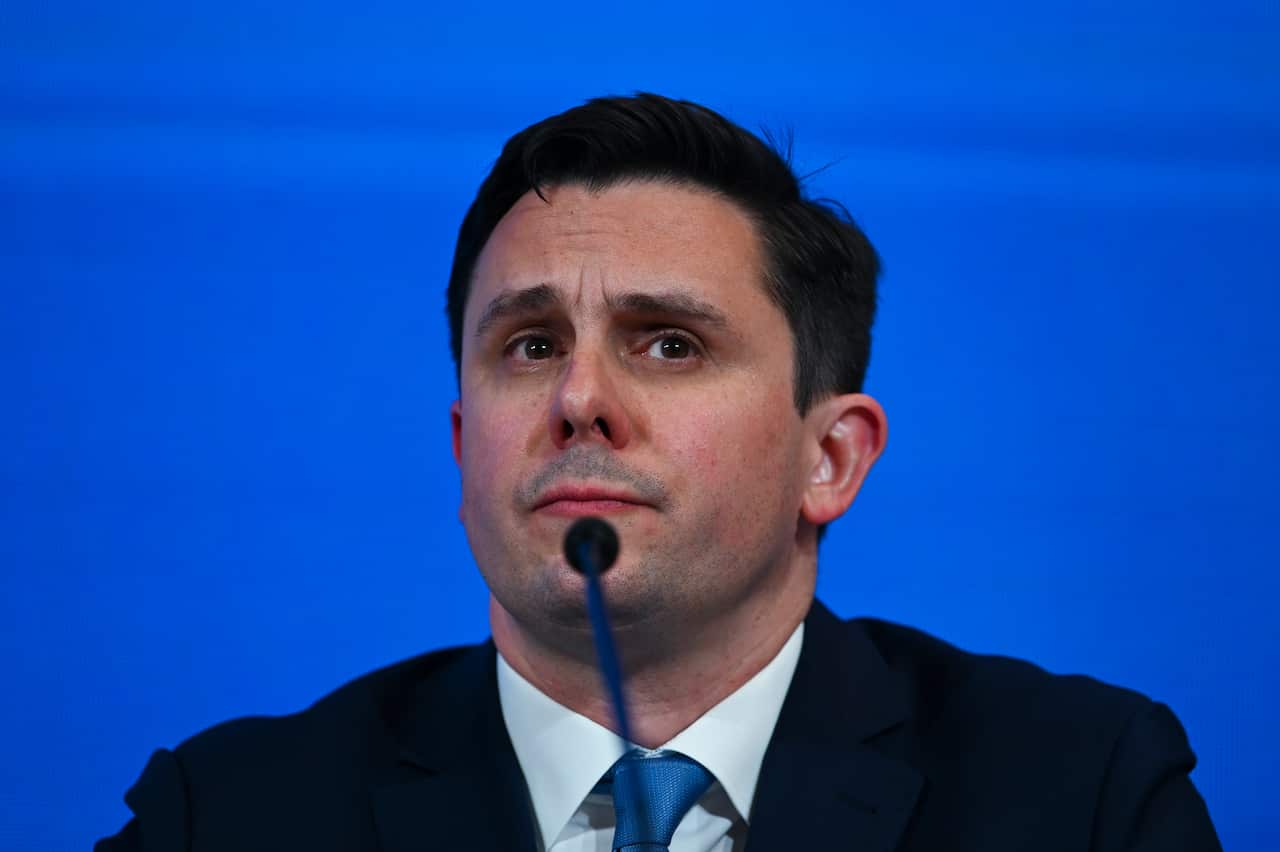 Federal Director of the Liberal Party of Australia Andrew Hirst attends the 61st Federal Council of the Liberal Party of Australia at the Hyatt Hotel   in Canberra, Friday, October 18, 2019. (AAP Image/Lukas Coch) NO ARCHIVING