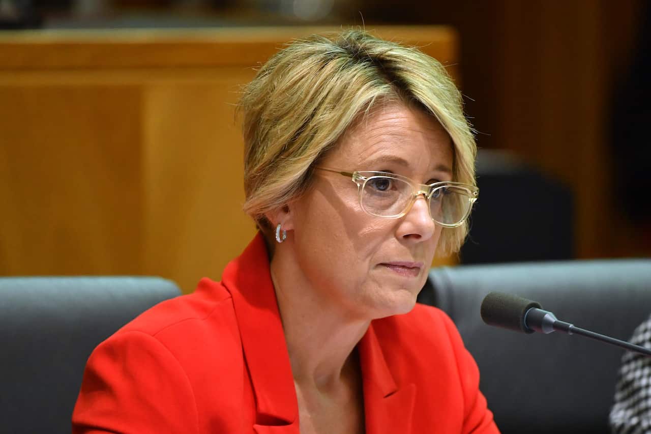 Labor Senator Kristina Keneally at a Senate Estimates hearing at Parliament House in Canberra, Monday,