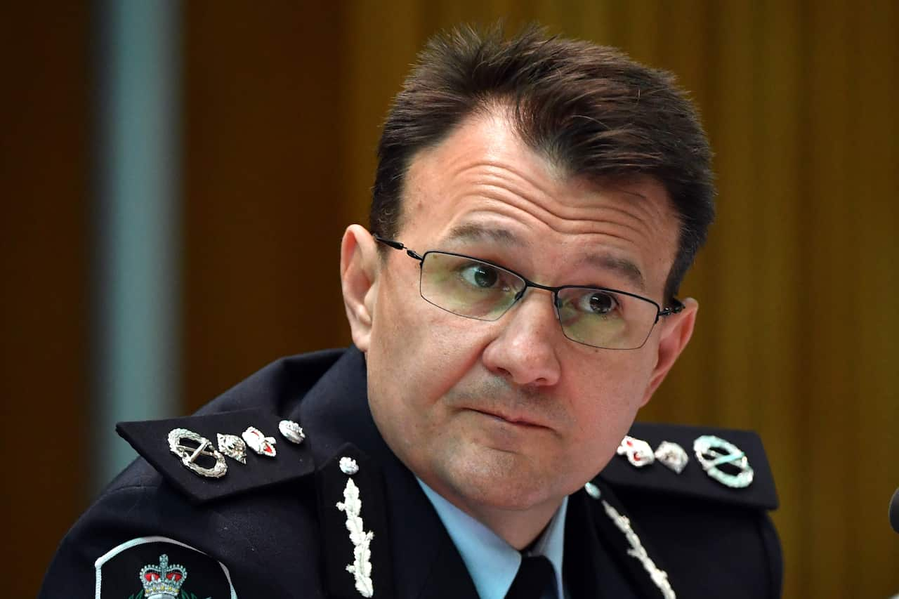 Australian Federal Police AFP Commissioner Reece Kershaw.