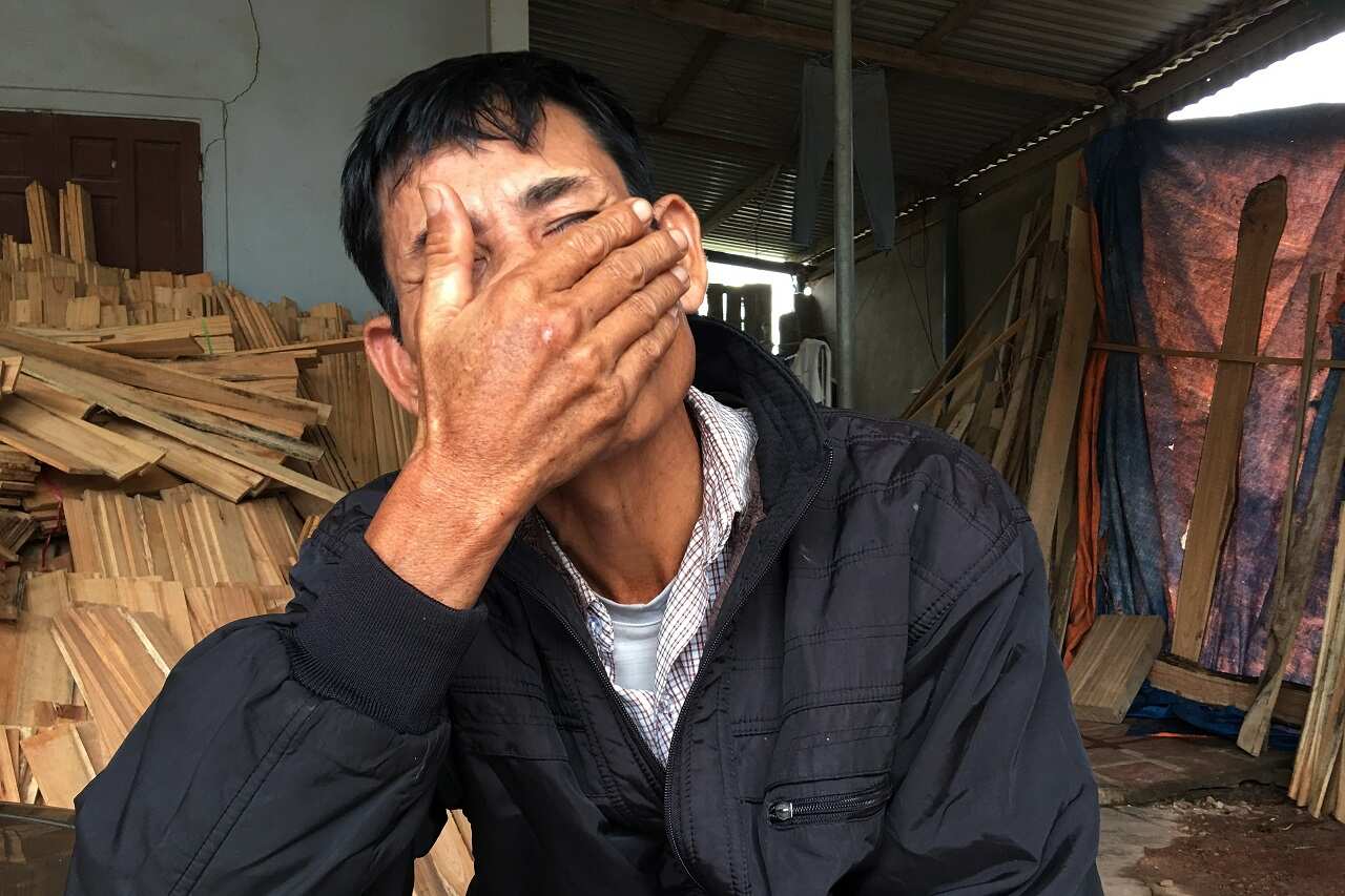 Nguyen Dinh Gia, father of Nguyen Dinh Luong, who is believed to be among the 39 people found dead.