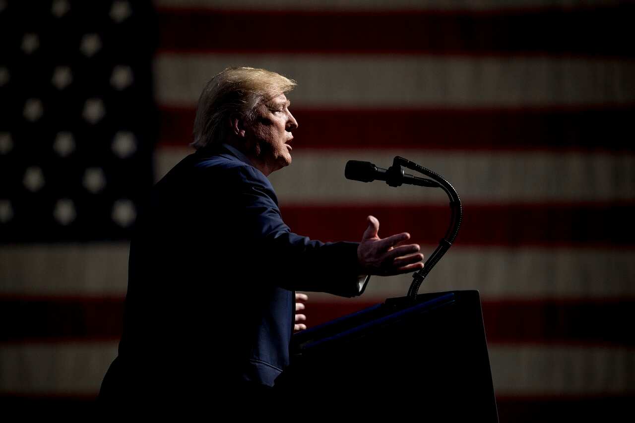 Donald Trump speaks at the Turning Point USA Student Action Summit.