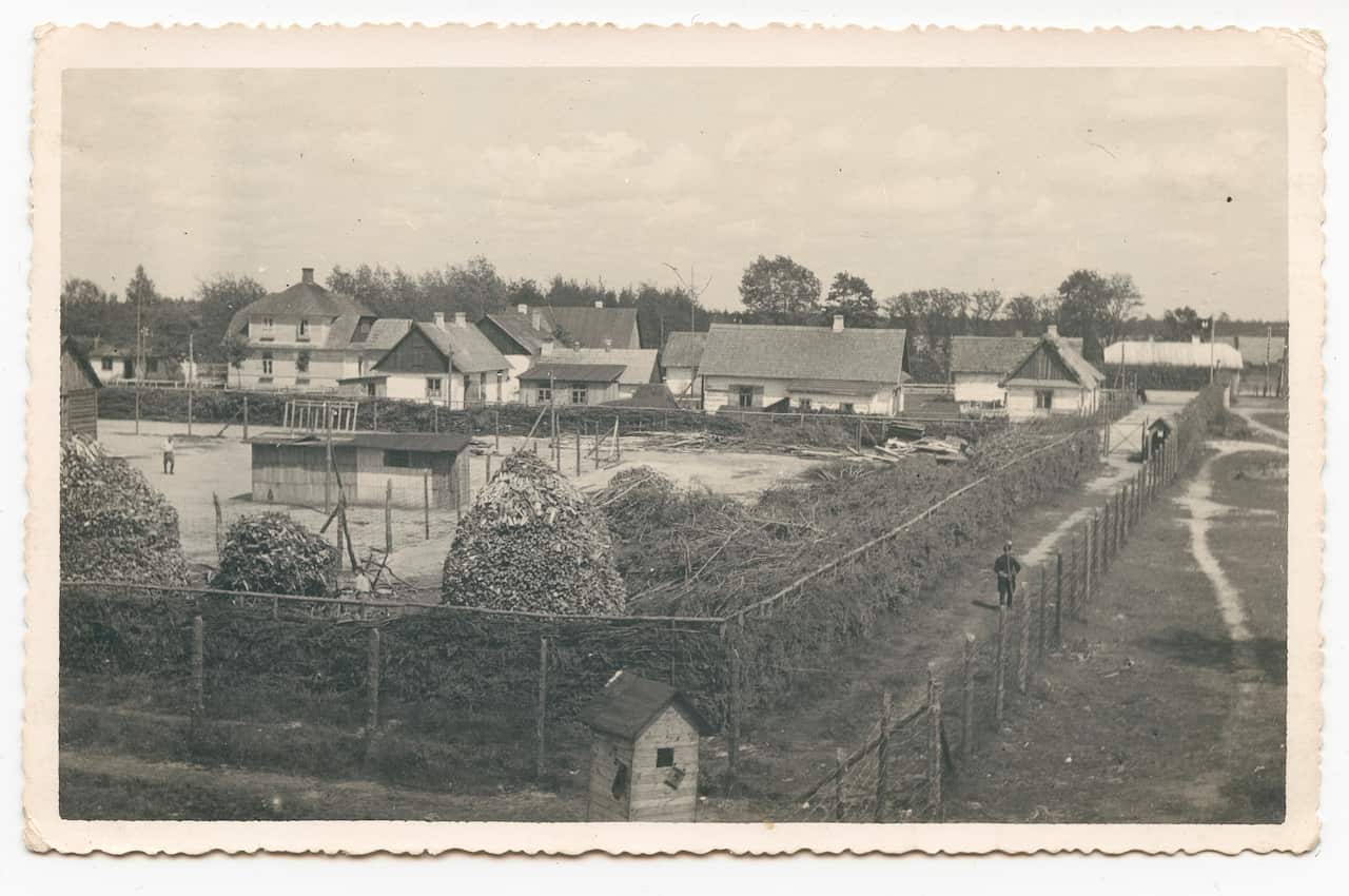 This summer 1943 photo provided by the US Holocaust Memorial Museum shows the Nazi death camp Sobibor in Nazi German-occupied Poland.