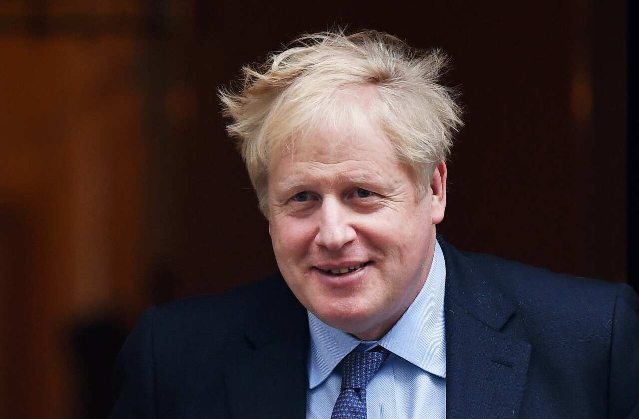 British Prime Minister Boris Johnson departs 10 Downing Street.