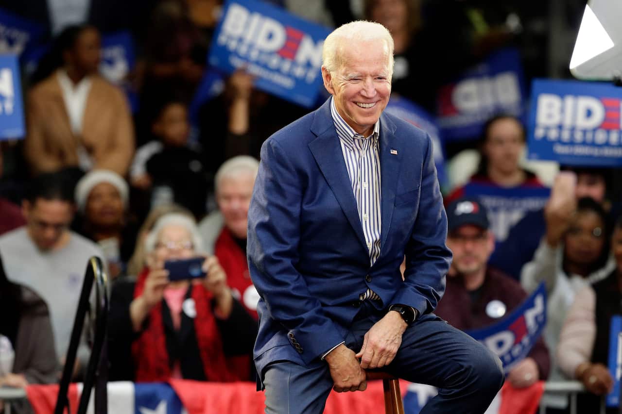 Democratic presidential candidate former Vice President Joe Biden.