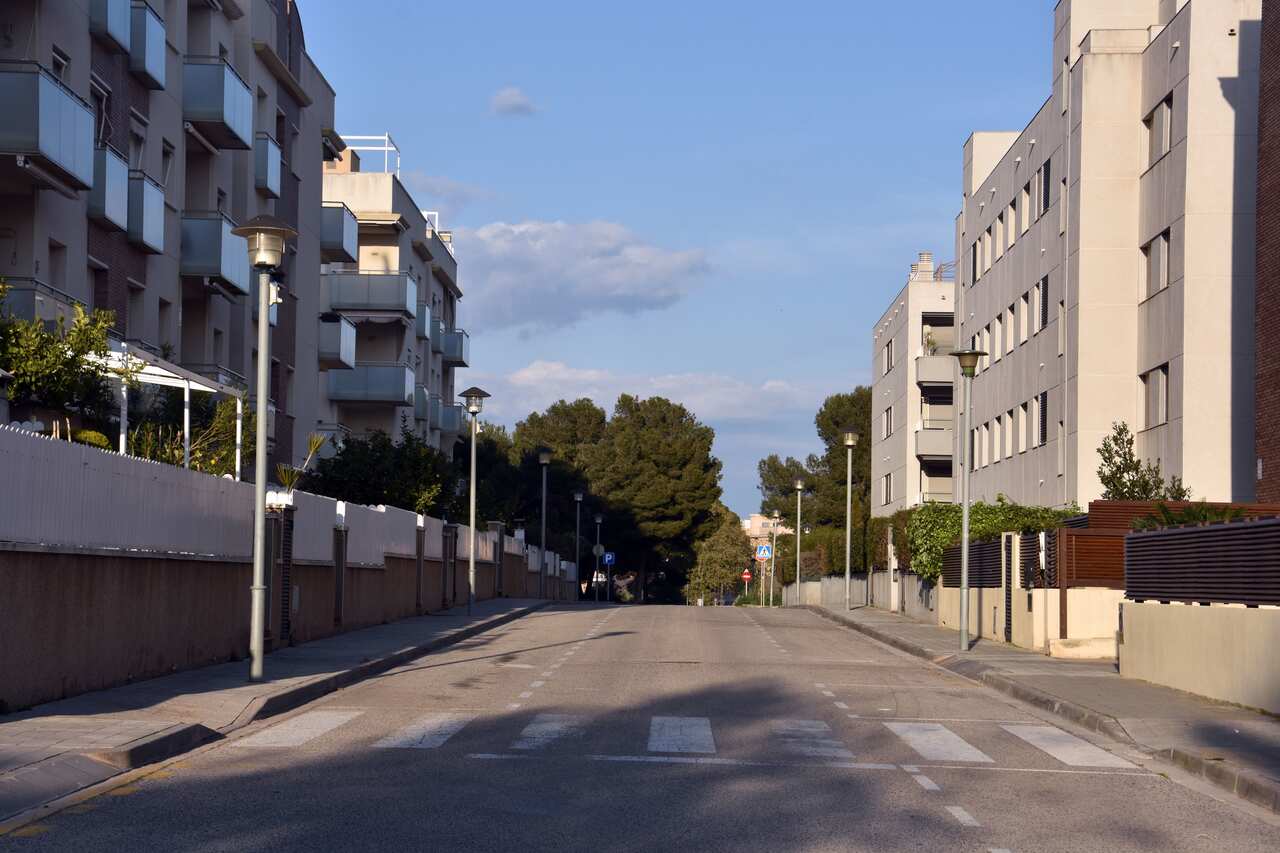 Empty streets in Tarragona, Spain.
