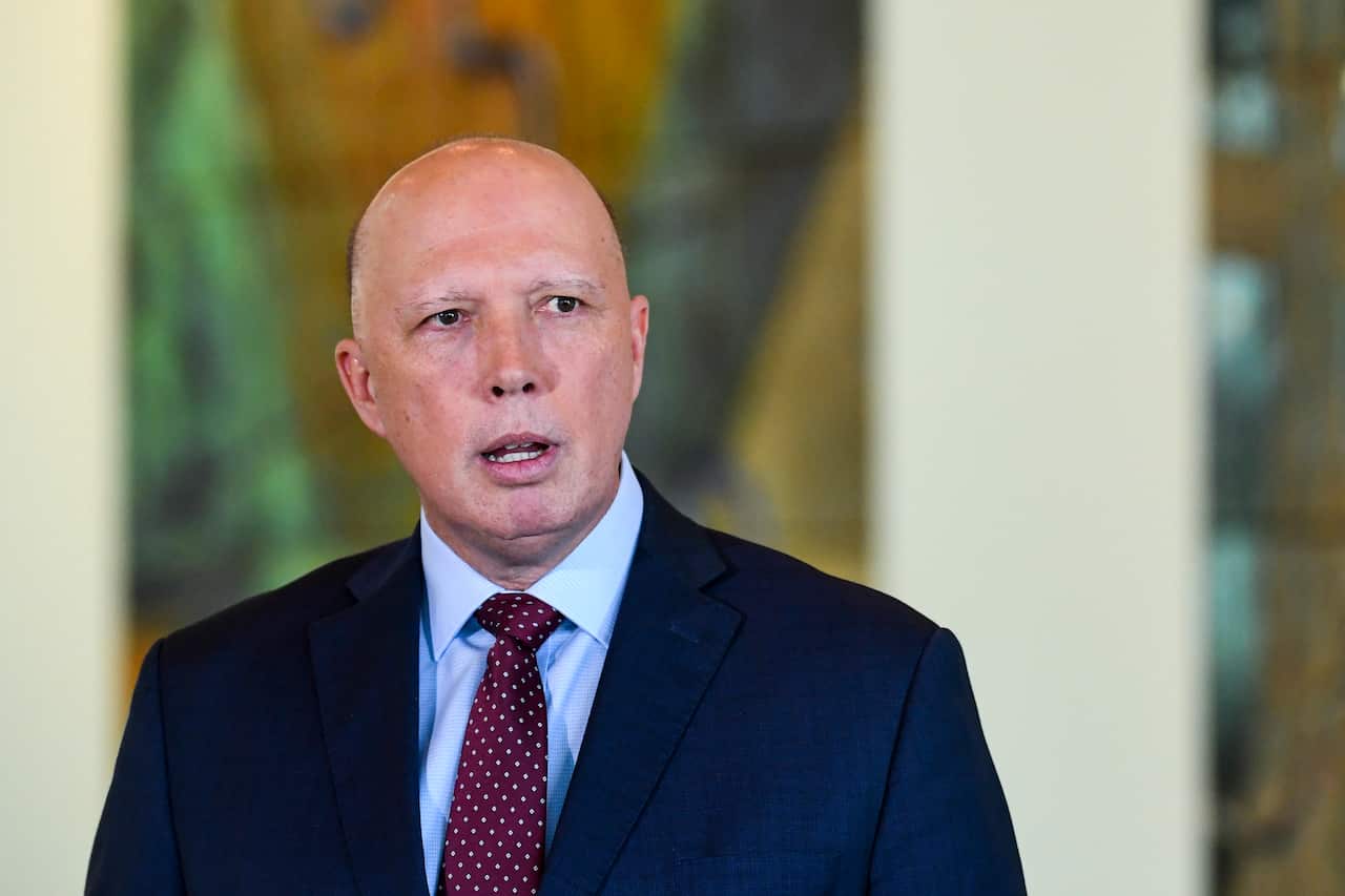 Australian Home Affairs Minister Peter Dutton.