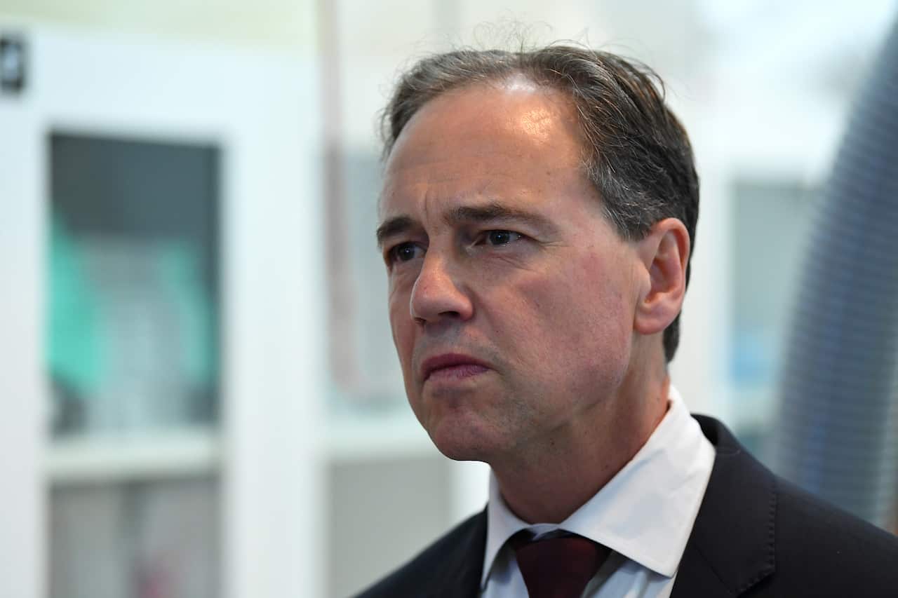 Federal Health Minister Greg Hunt.