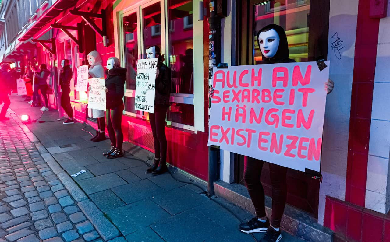 The Oldest Profession Needs Your Help Hamburg Sex Workers Demand Brothels Reopen Sbs News 