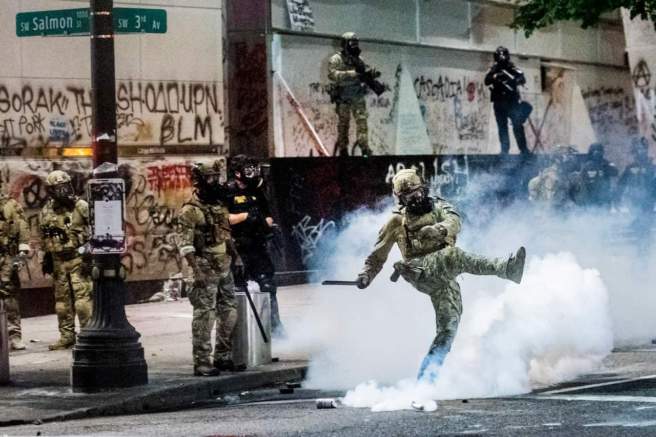 Customs and Border Protection also sent agents from its Border Patrol Search, Trauma and Rescue and Special Response teams to Portland.