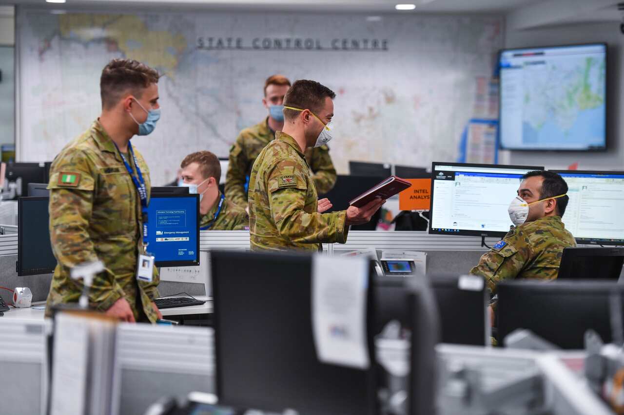 Military personnel have been brought in to help contain the coronavirus outbreak. 