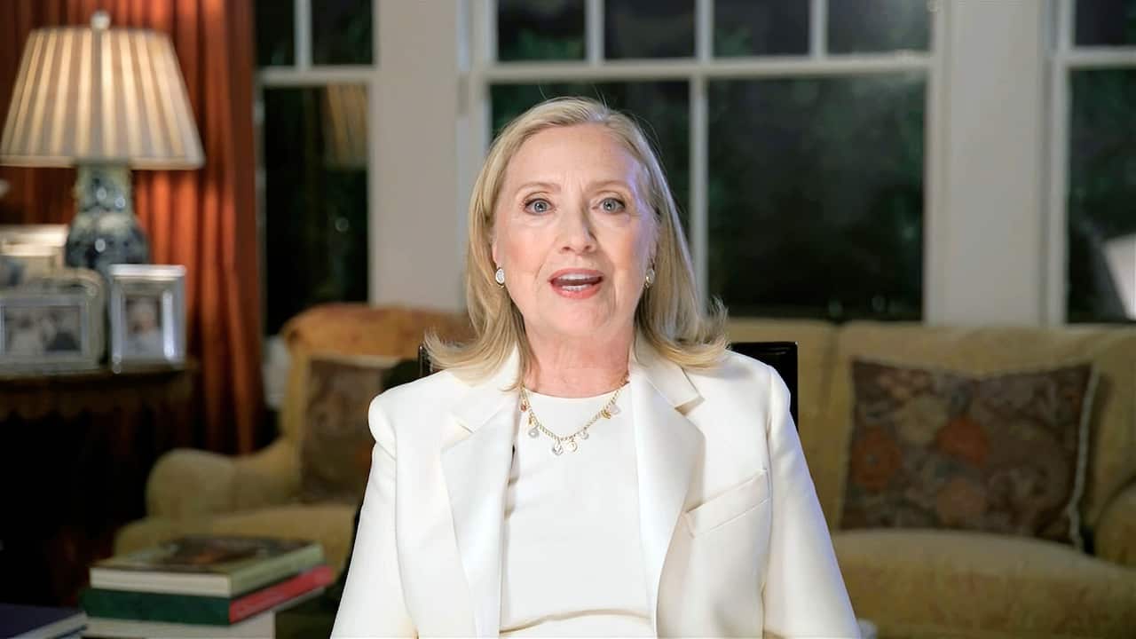 Former Secretary of State Hillary Clinton also spoke during the convention.