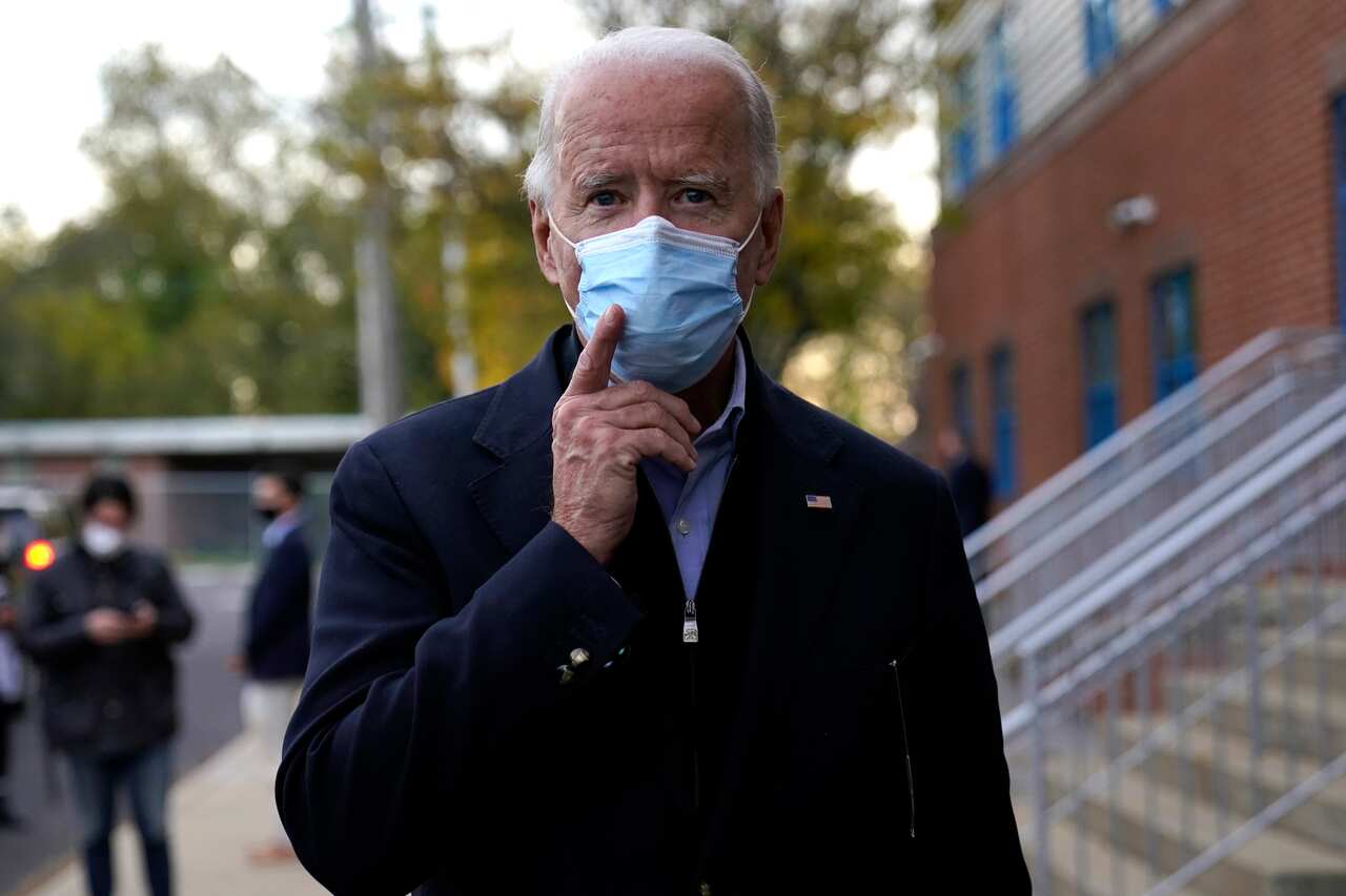 Democratic presidential candidate Joe Biden during a campaign stop.