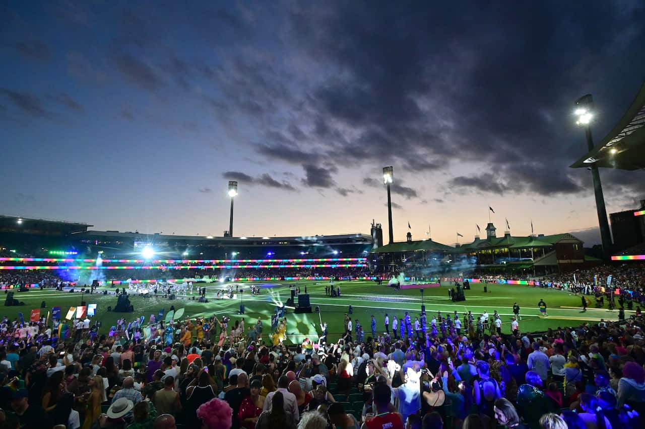 The 43rd annual Gay and Lesbian Mardi Gras parade in Sydney.