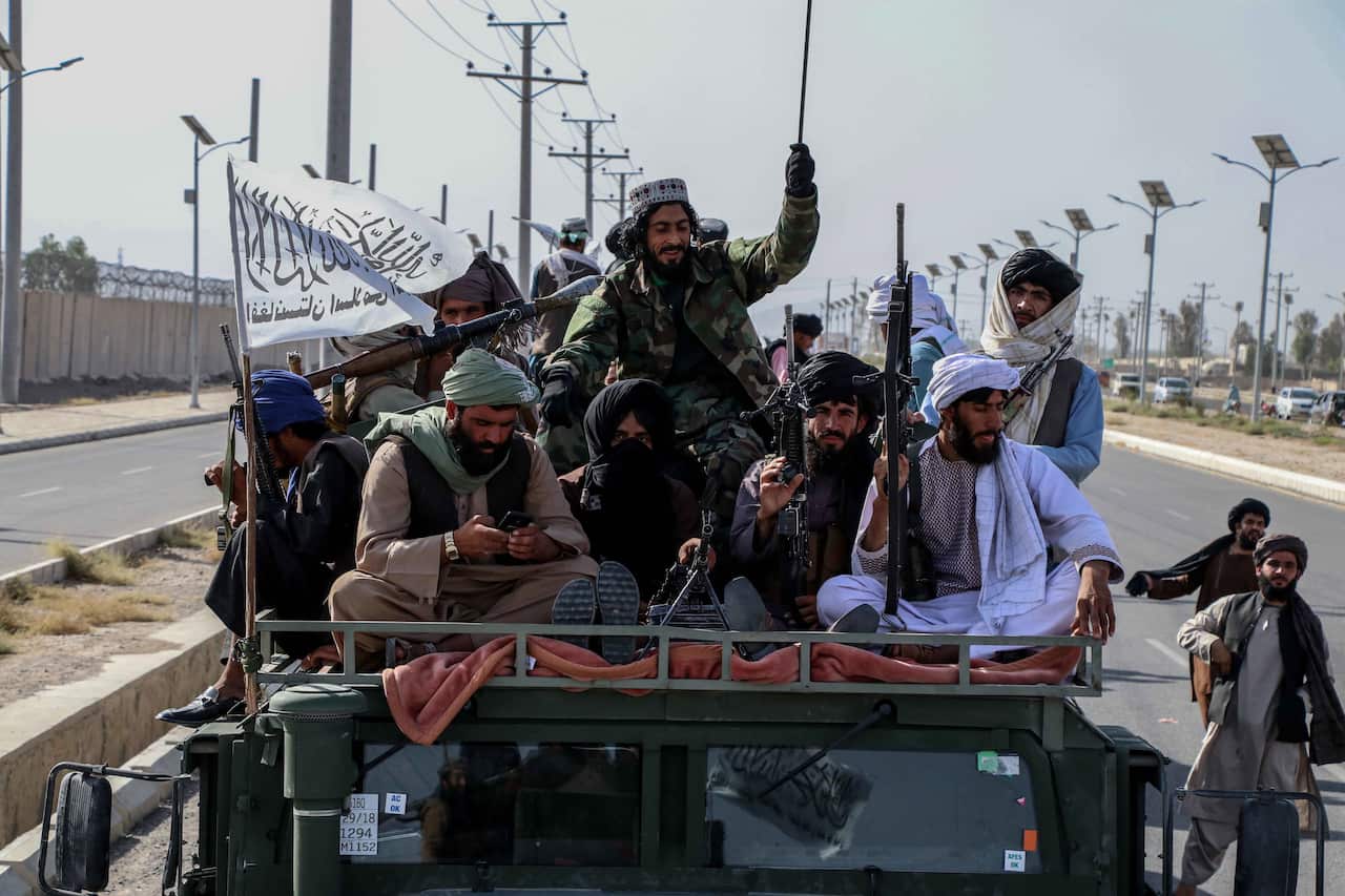 Taliban forces in Kandahar, Afghanistan, 1 September 2021.