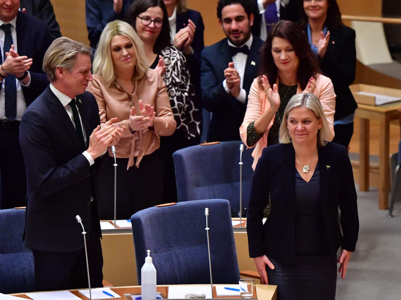 Magdalena Andersson in the Swedish parliament