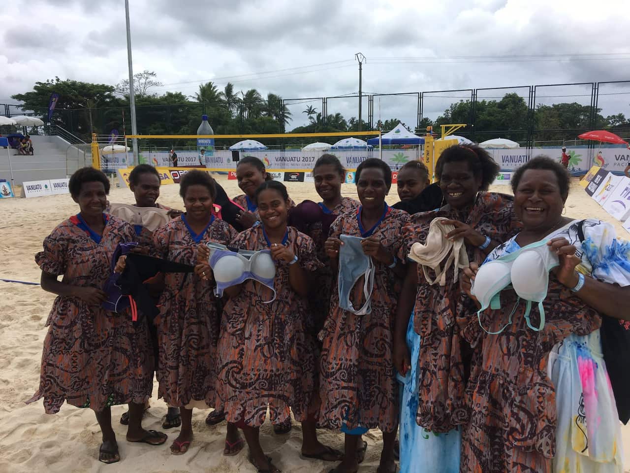 Women holding Uplift donations