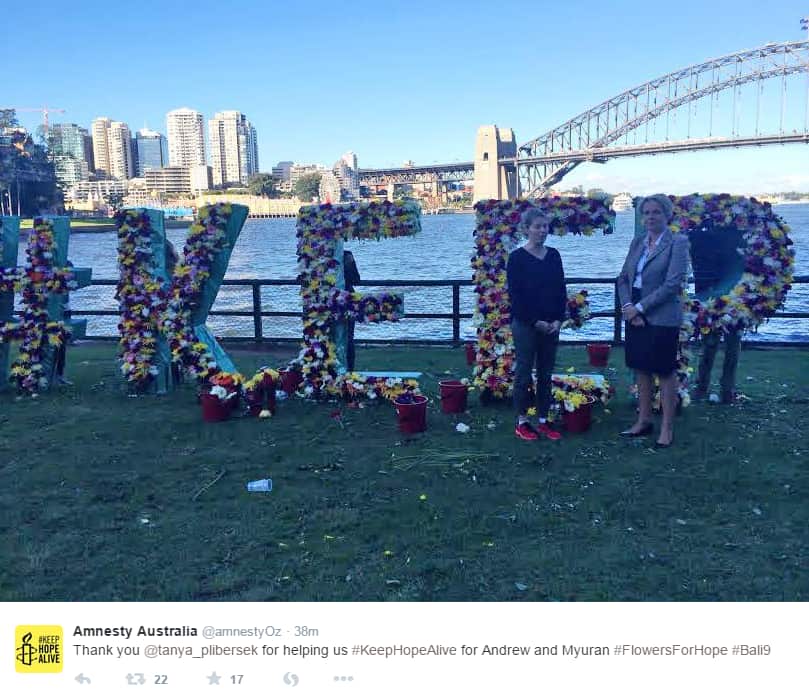 Preparations are underway for Flowers of Hope Event at Sydney Harbour
