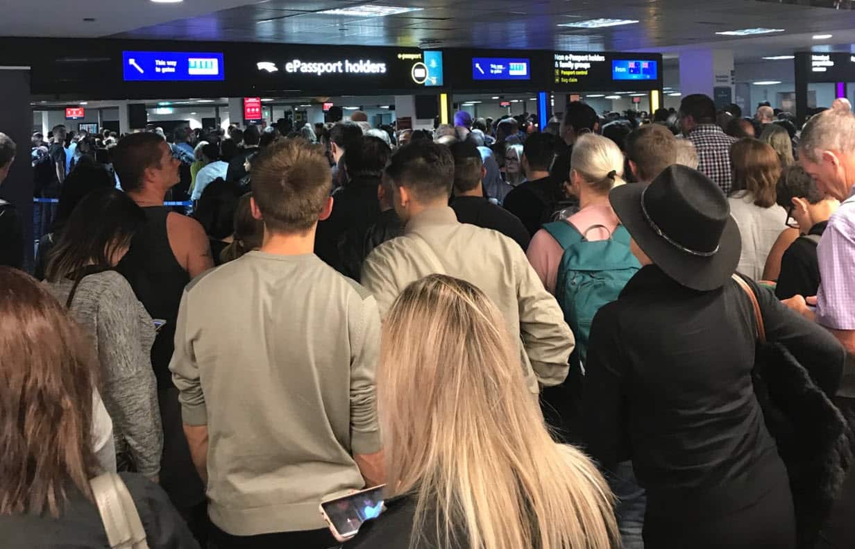 People stranded at Melbourne Airport
