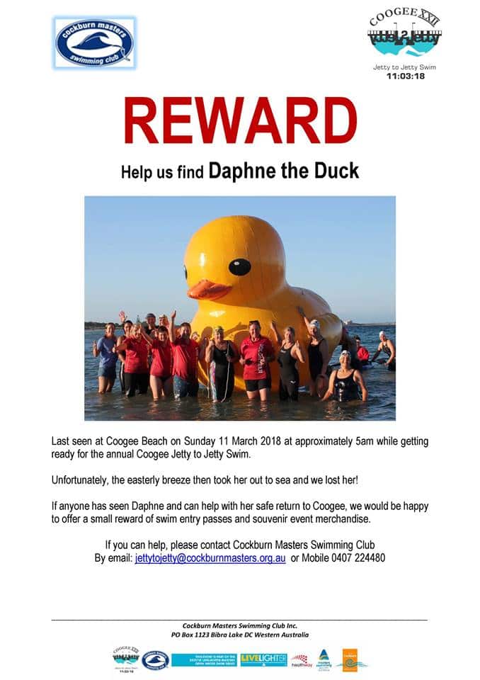 A reward notice for Daphne.