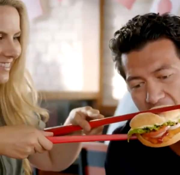 A still from the ad.