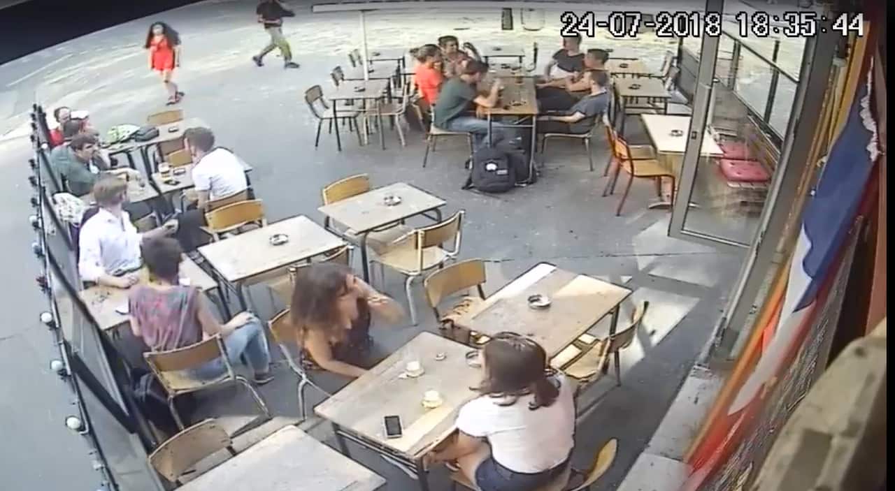 Marie Laguerre was slapped in the streets of Paris by an unknown man.