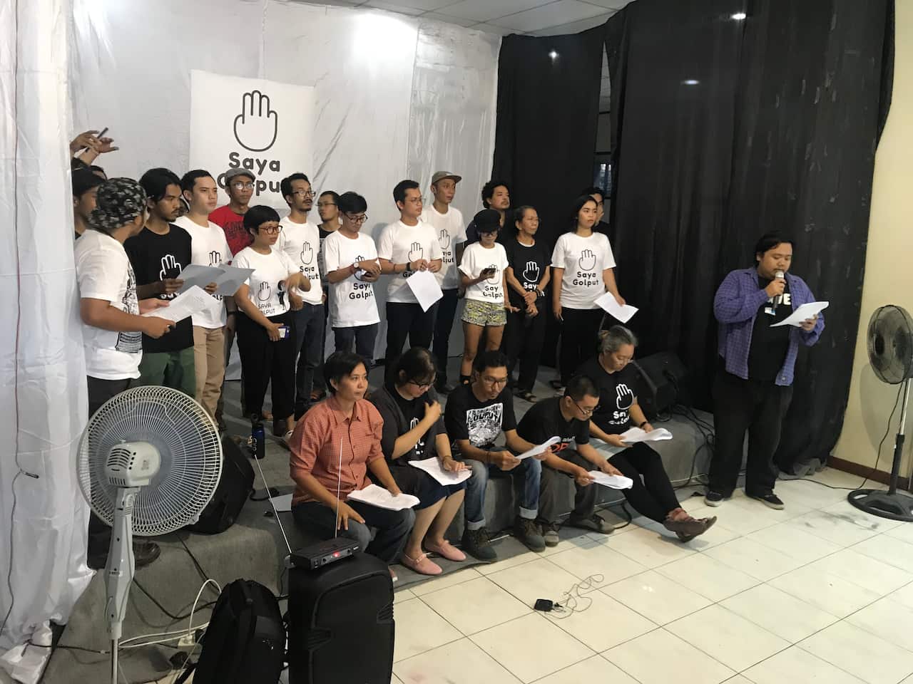 A protest in Jakarta