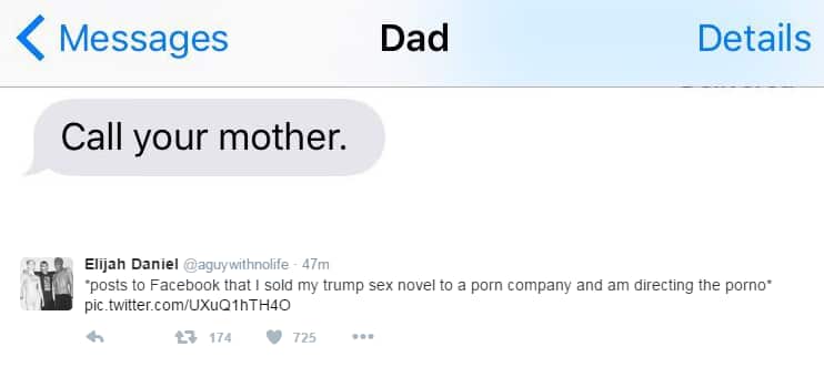 Elijah Daniel tweet