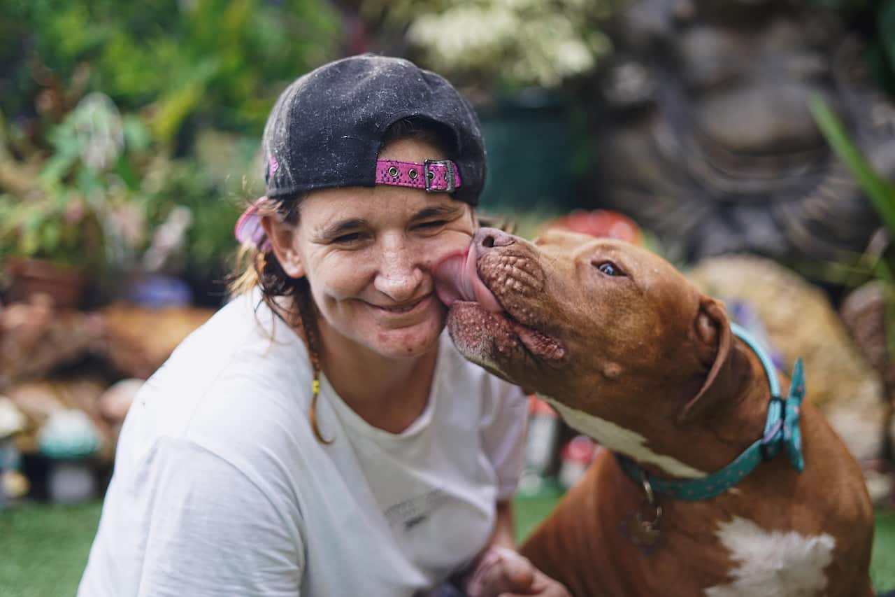 Rocket and her dog Ollie.