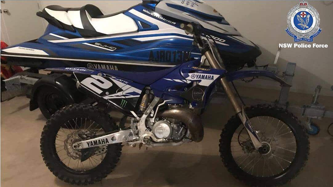 A jetski and motorbike located by police