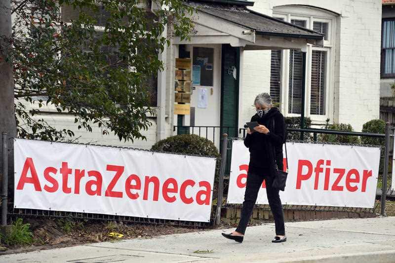 Signs of AstraZeneca and Pfizer vaccines
