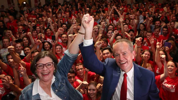 Australian Federal Labor Leader Bill Shorten and Labor candidate for Batman Ged Kearney.
