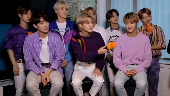 Korean boyband Ateez is breaking into the Australian market - being interviewed for SBS PopAsia 