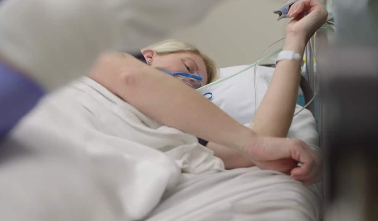 Kerryn, just before her FMT treatment