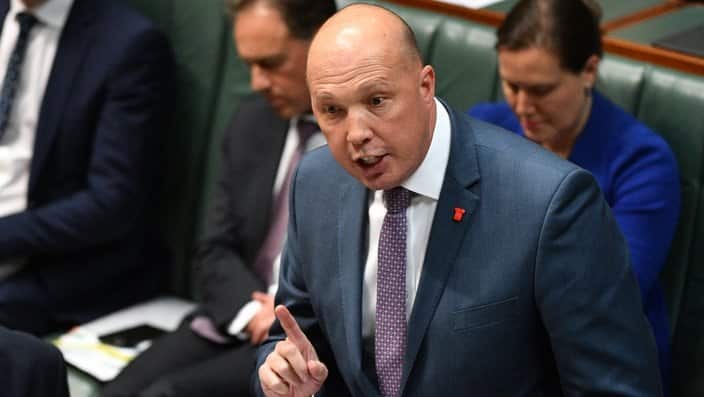 Home Affairs Minister Peter Dutton.