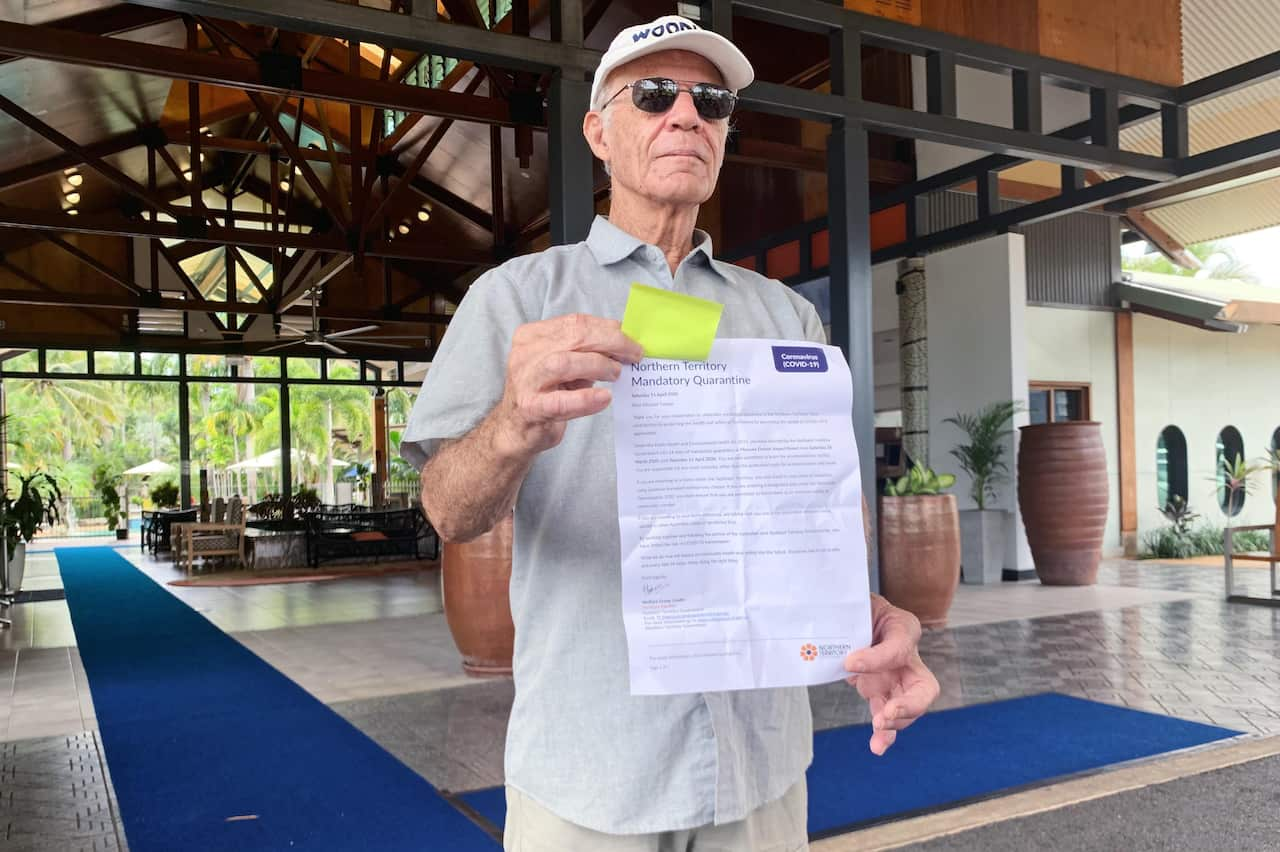 Sydney resident Michael Cutaja said he was doing volunteer work in East Timor but was relieved he was able to catch the last flight from Dili back home.