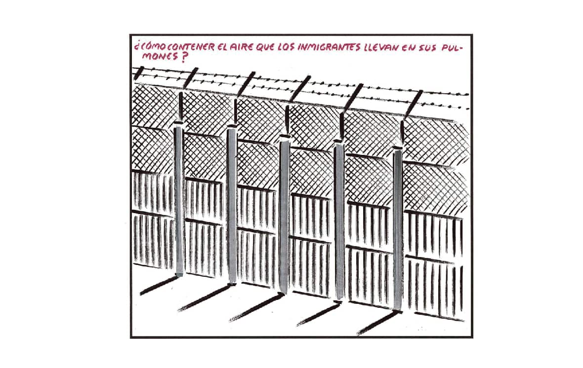 "How to contain the air that immigrants carry in their lungs?"